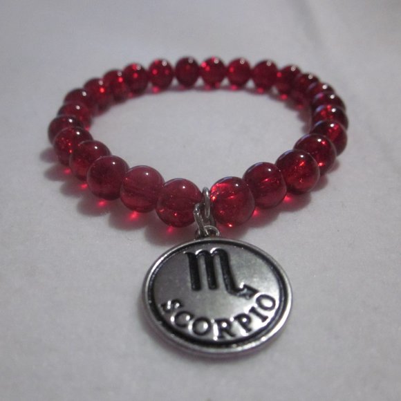 Red Scorpio Charm Bracelet. - Picture 4 of 4